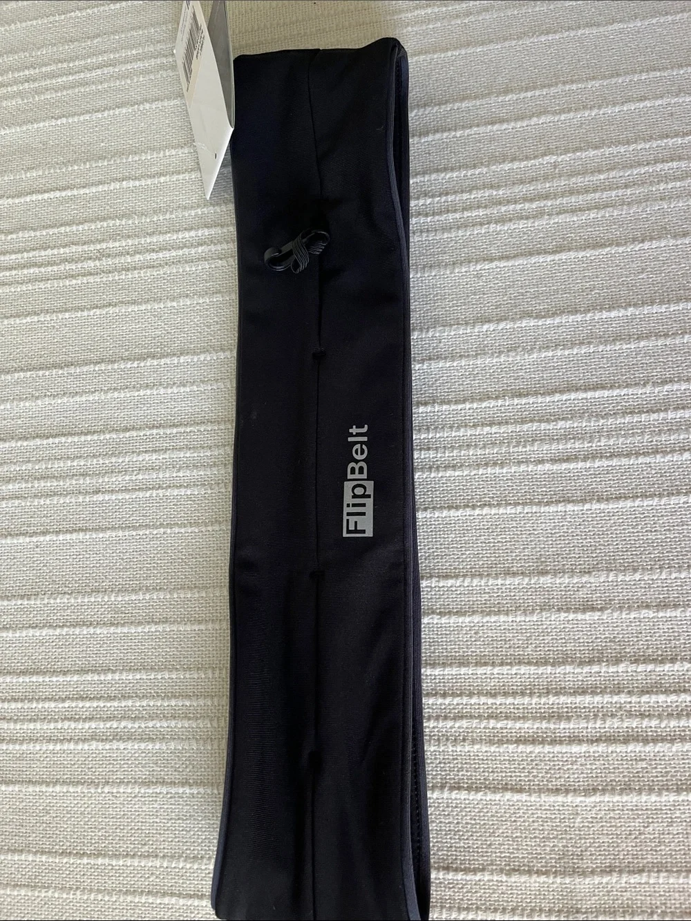 FlipBelt Performance Running Belt store keys, phone  during workout- black, LG.